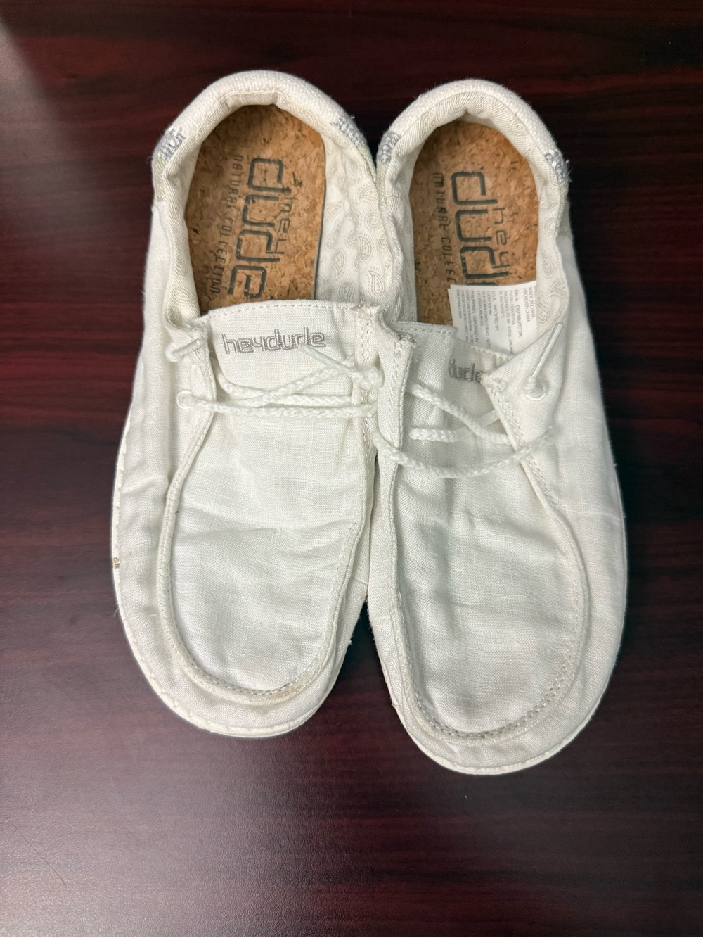Hey Dude ladies White Casual Canvas Shoes
